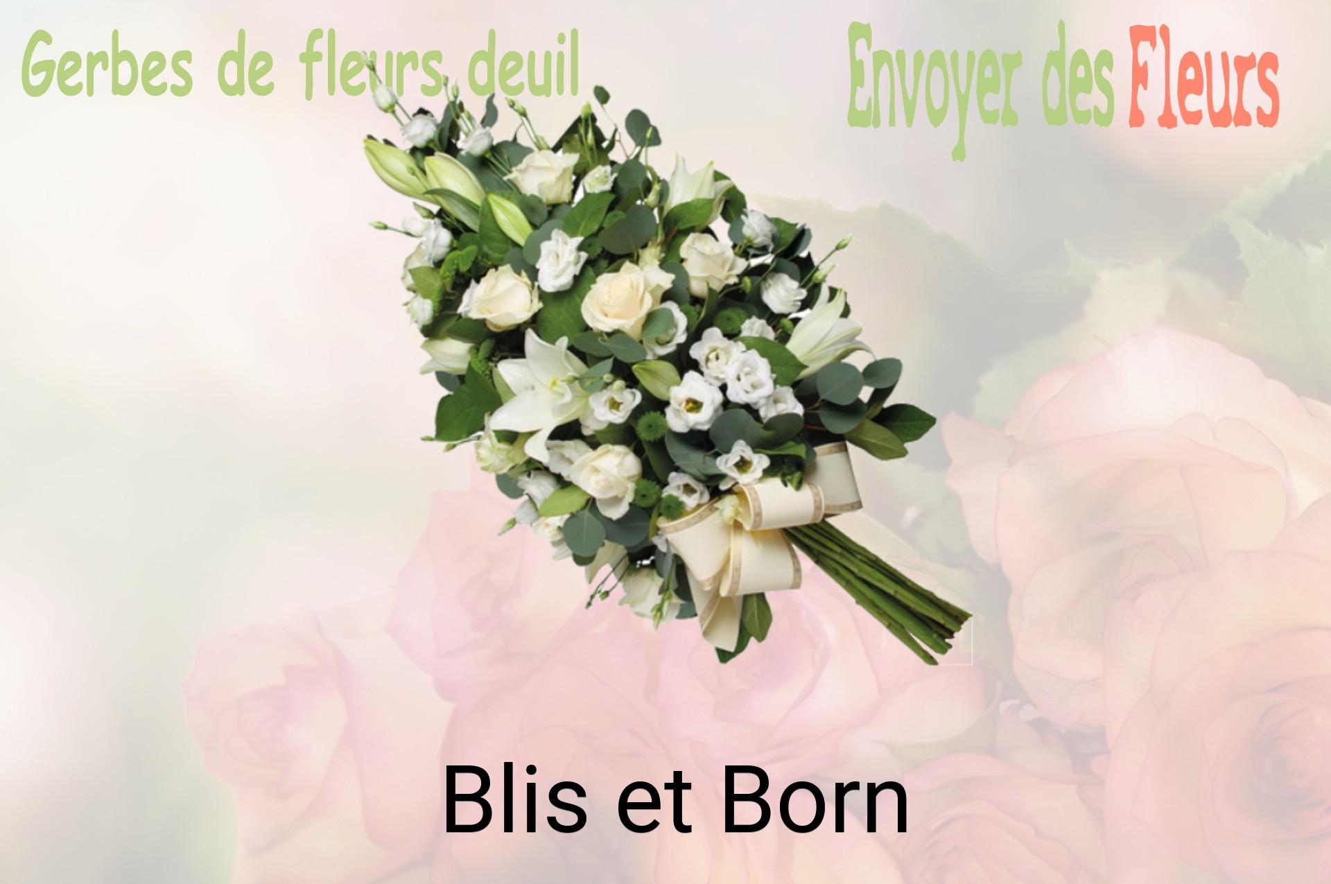 Gerbe de fleurs de deuil livrée à Blis-et-Born